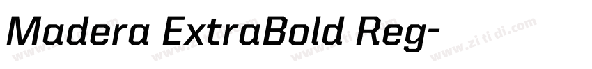 Madera ExtraBold Reg字体转换